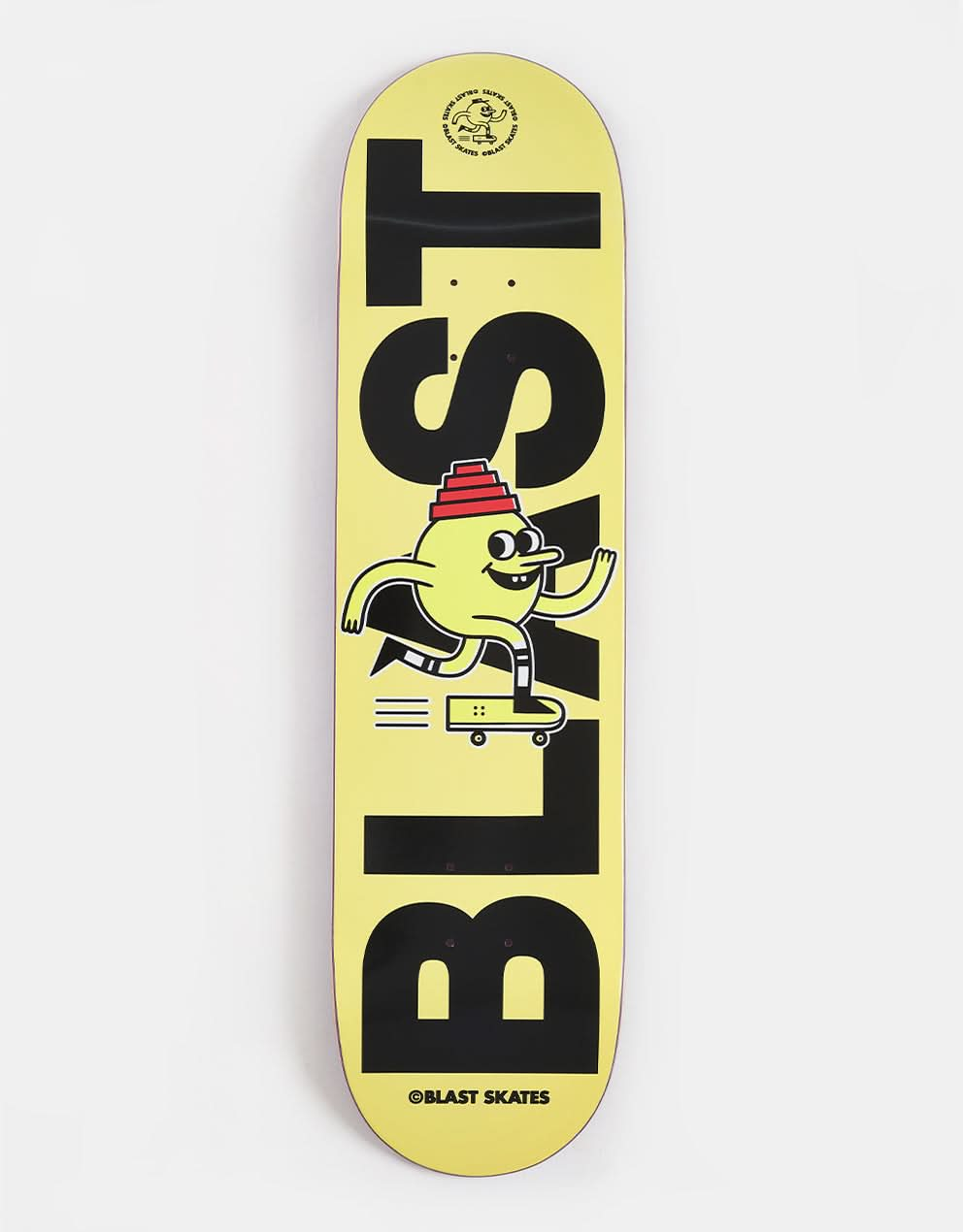 Blast Skates Energy Dome Mascot Logo Skateboard Deck