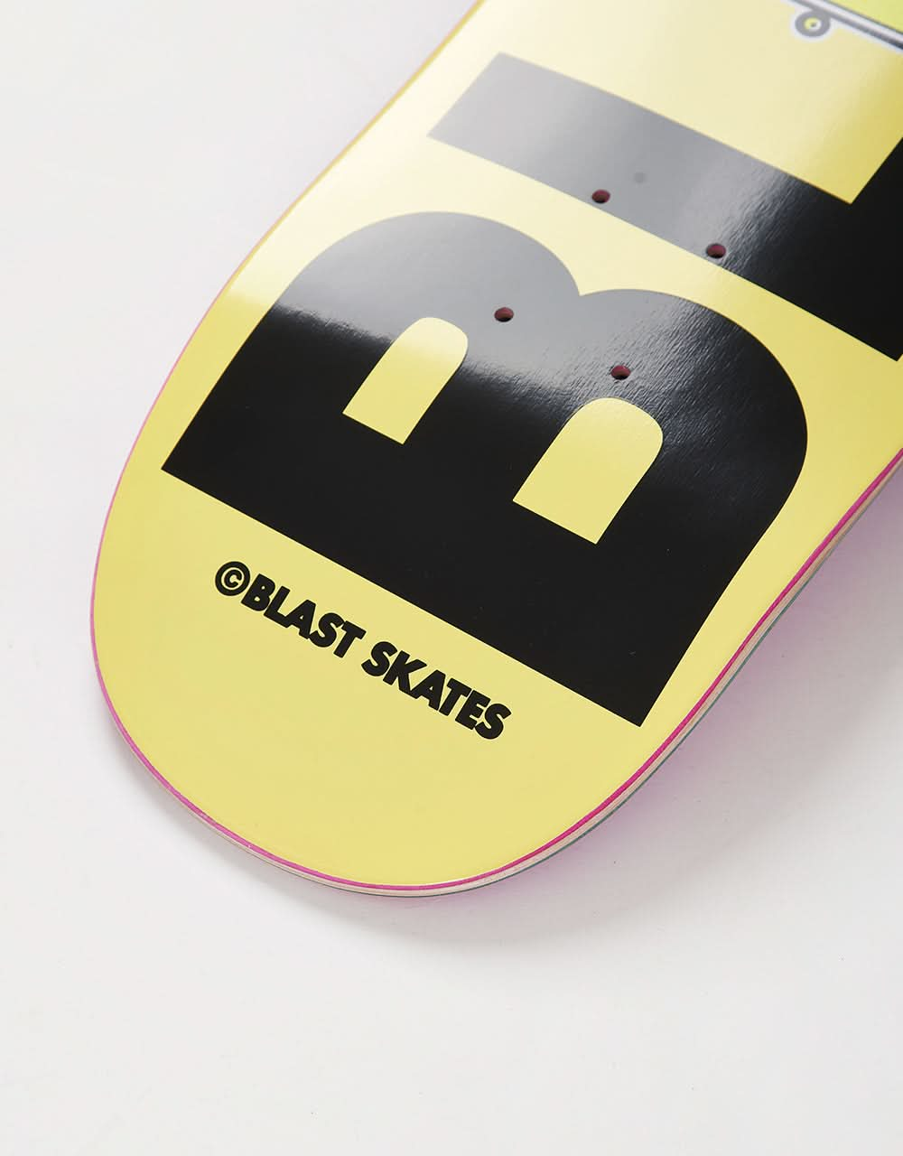 Blast Skates Energy Dome Mascot Logo 'SQUARE TAIL' Skateboard Deck