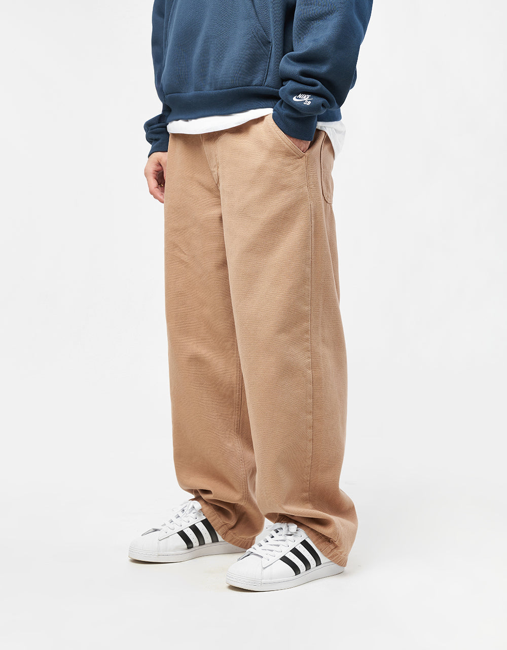 Route One Super Baggy Canvas Pant - Khaki