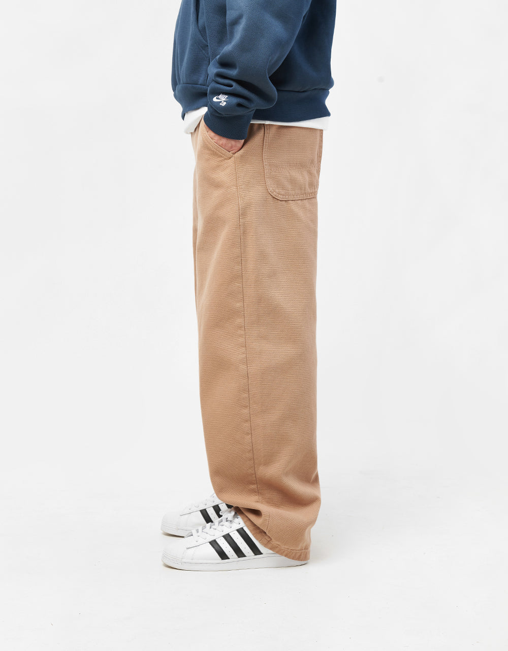 Route One Super Baggy Canvas Pant - Khaki