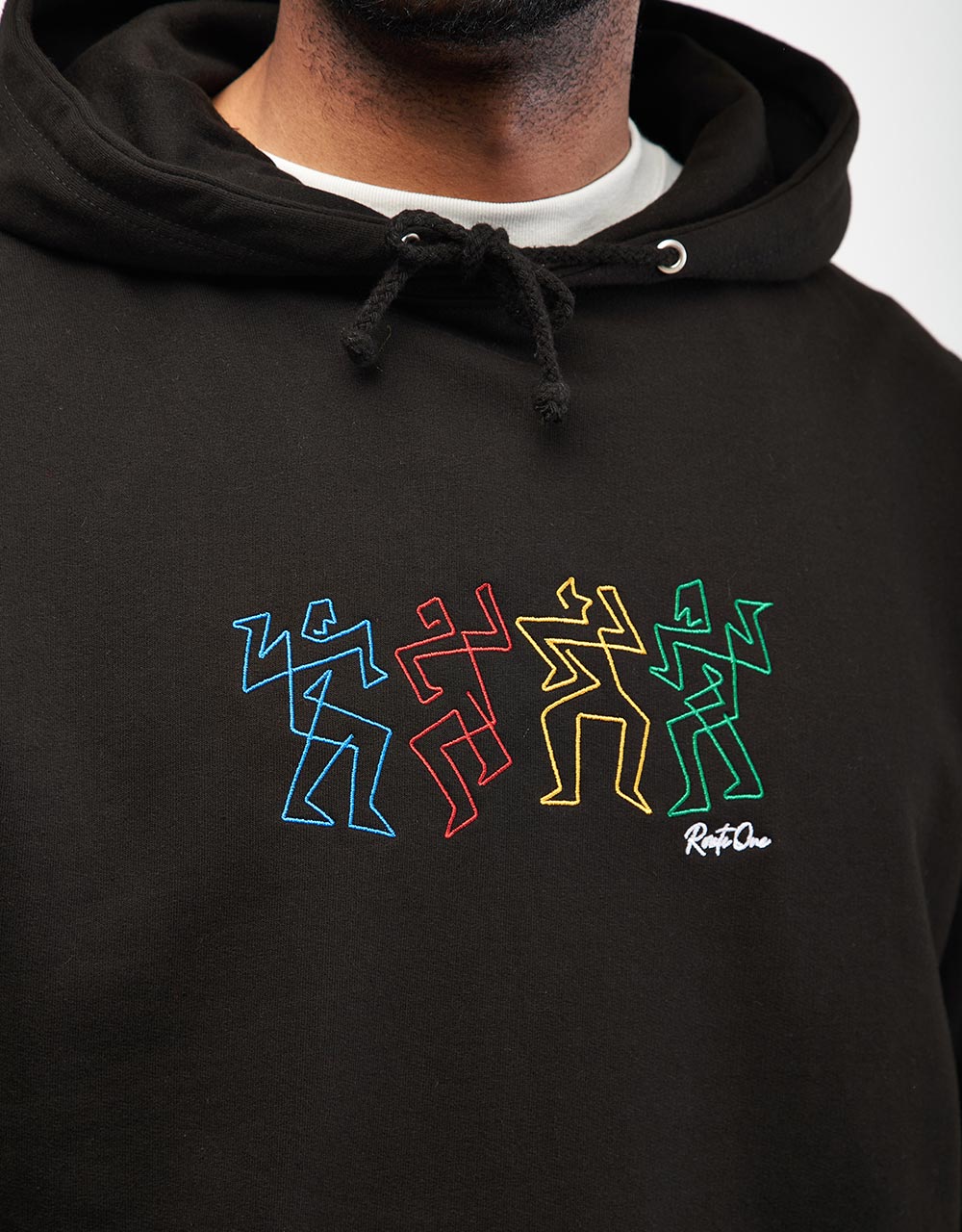 Route One Groovin' Pullover Hoodie - Black