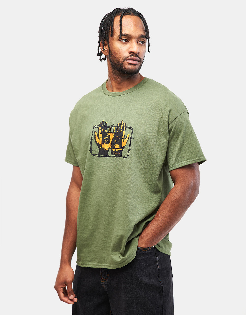 Route One Gaze T-Shirt - Military Green