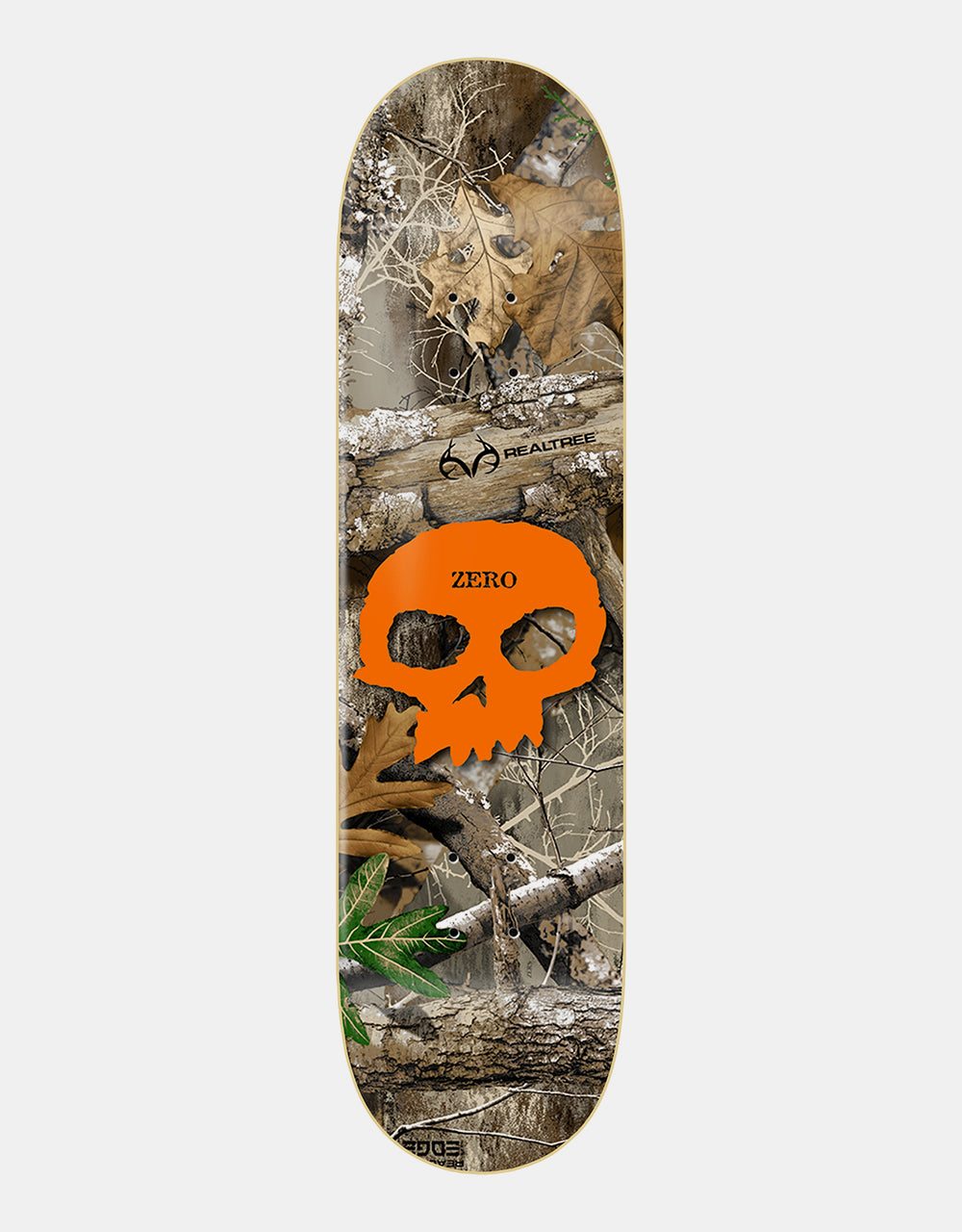 Zero x Realtree Single Skull Skateboard Deck - 8.25"