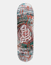 Thank You Spin Paint Logo Skateboard Deck - 8"