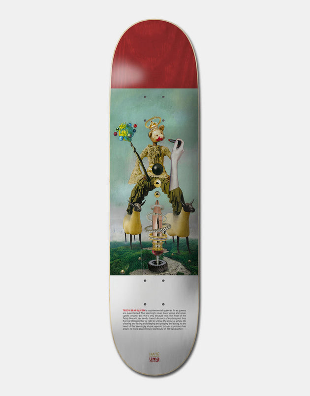 UMAVERSE Maité Teddy Bear Queen Skateboard Deck - 8.25"