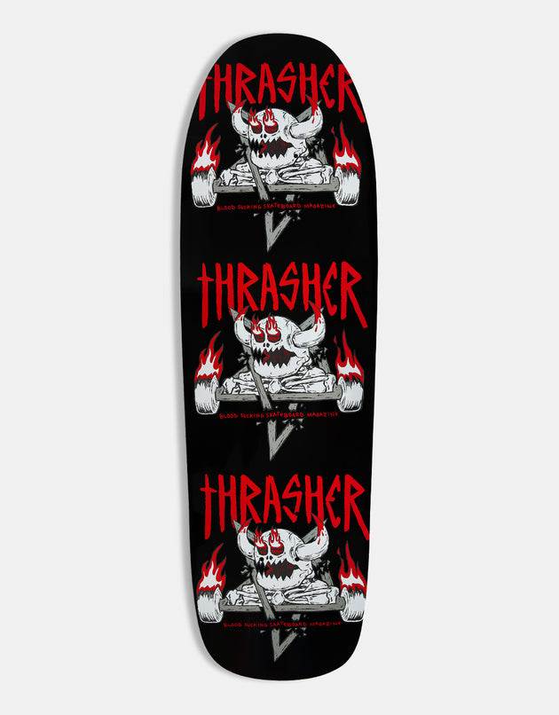 Toy Machine x Thrasher Monster-Gram Shaped Skateboard Deck - 9.5"