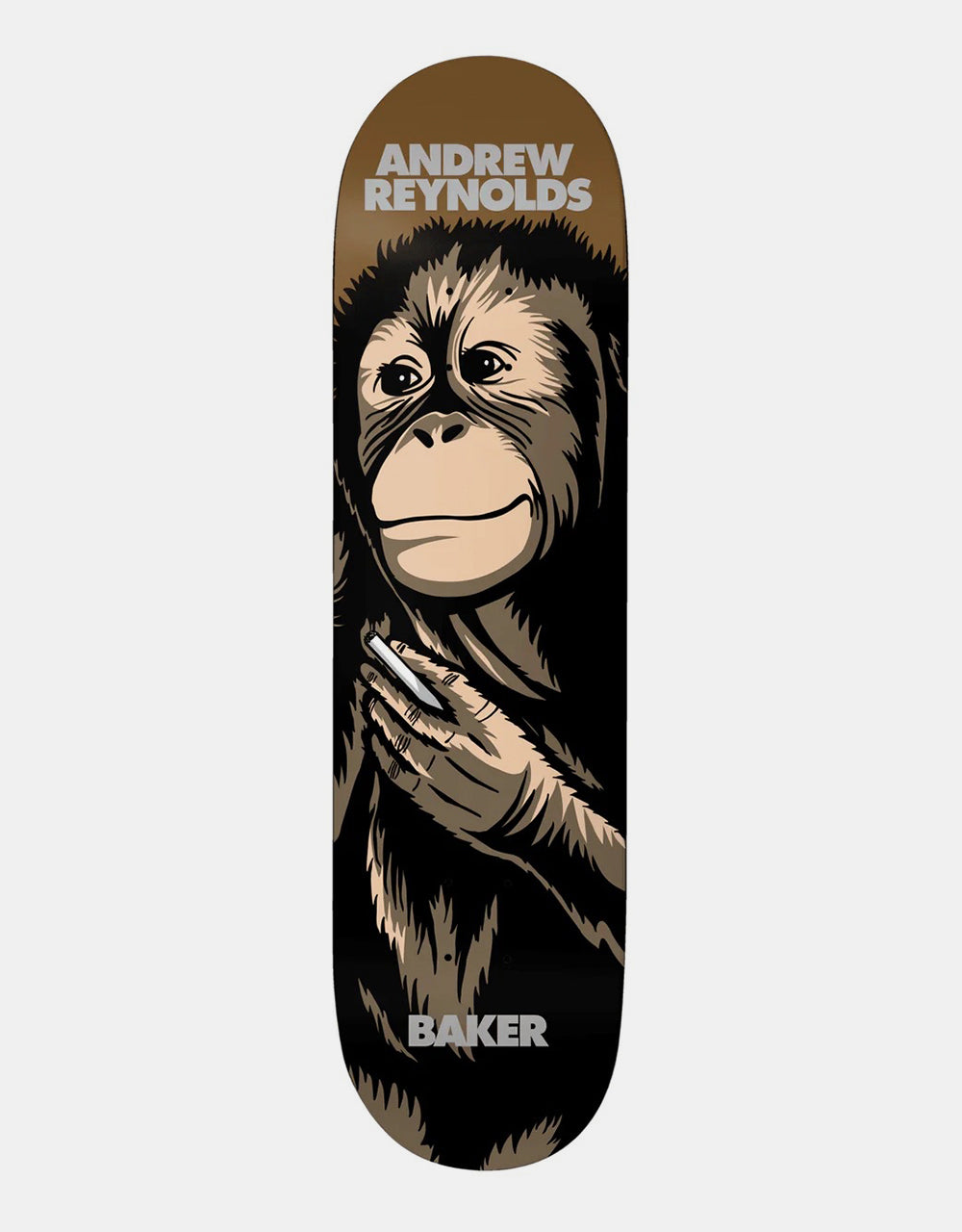 Baker Reynolds Smoking Monkey Skateboard Deck - 8.25"