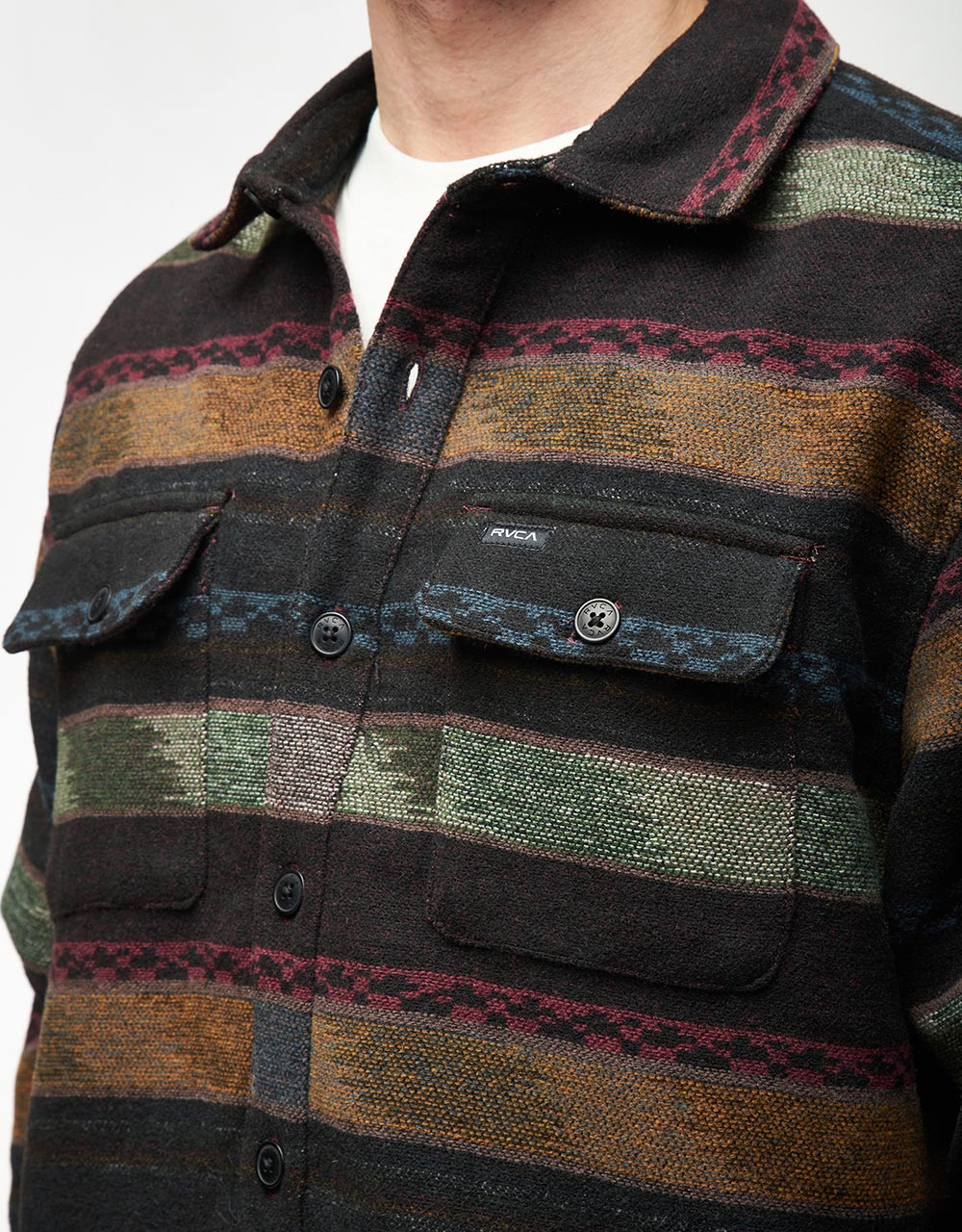 RVCA Blanket L/S Shirt - Red Earth