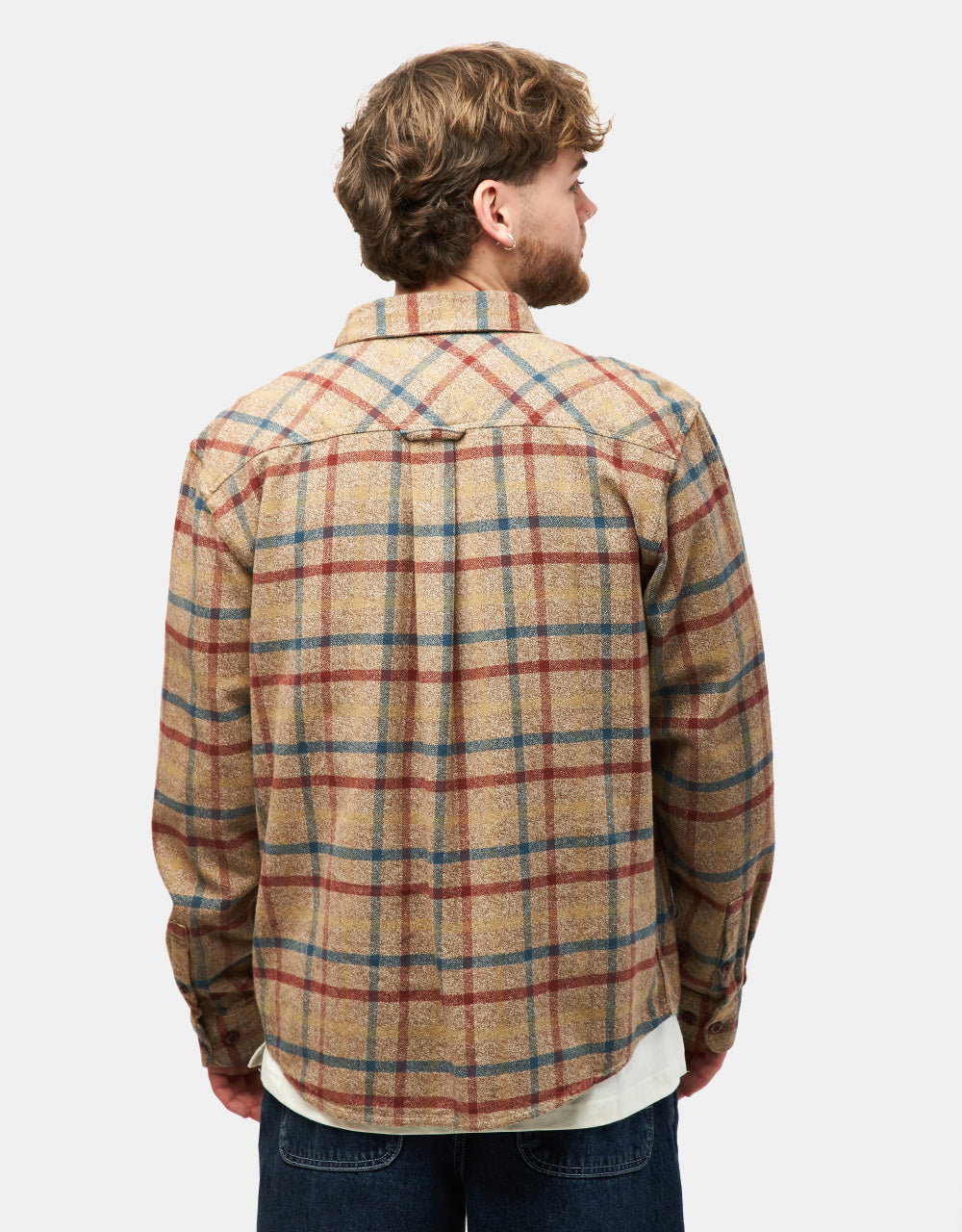 RVCA Hughes Flannel L/S Shirt - Bombay Brown