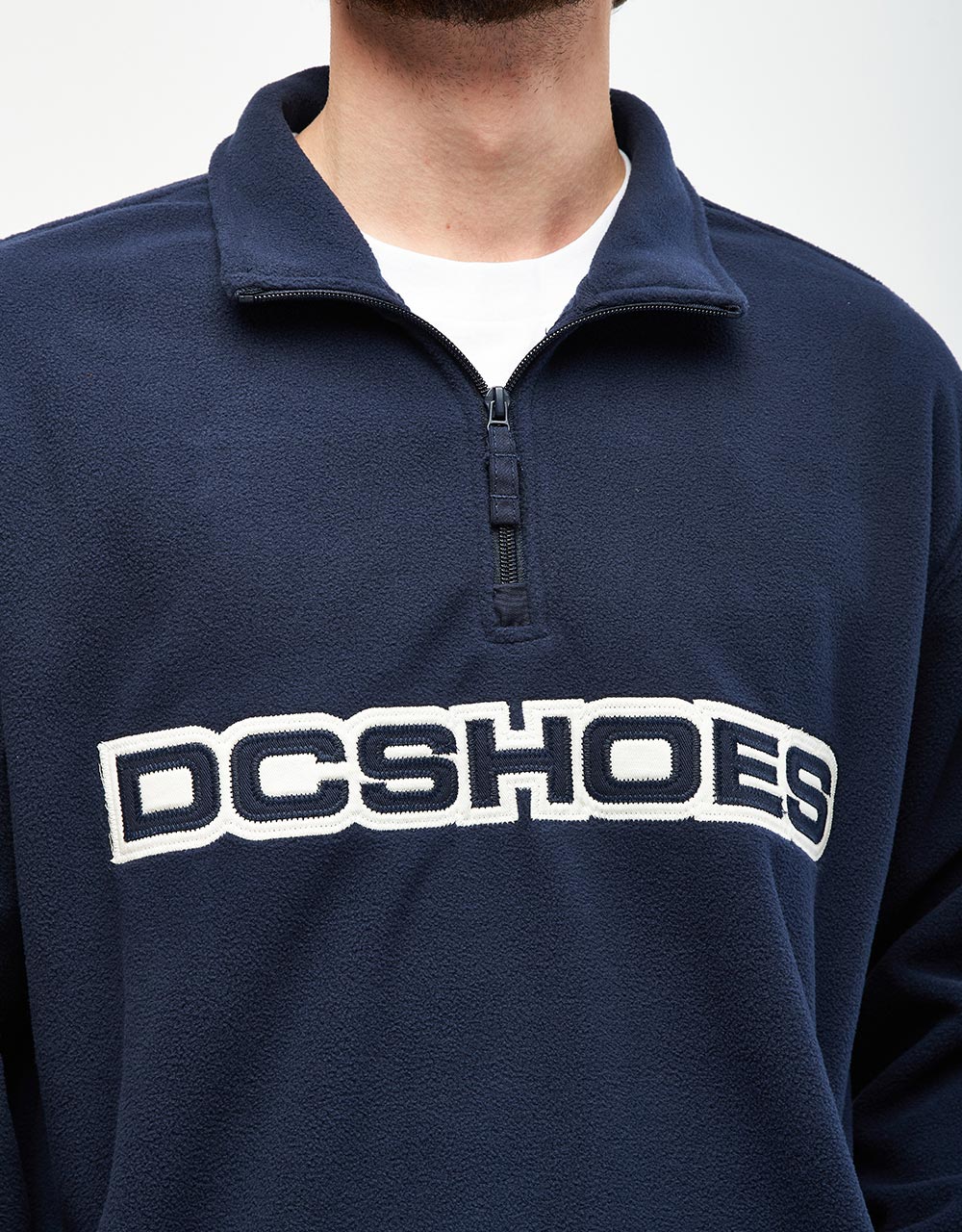 DC Cooper 1/4 Zip Sweat - Dress Blues