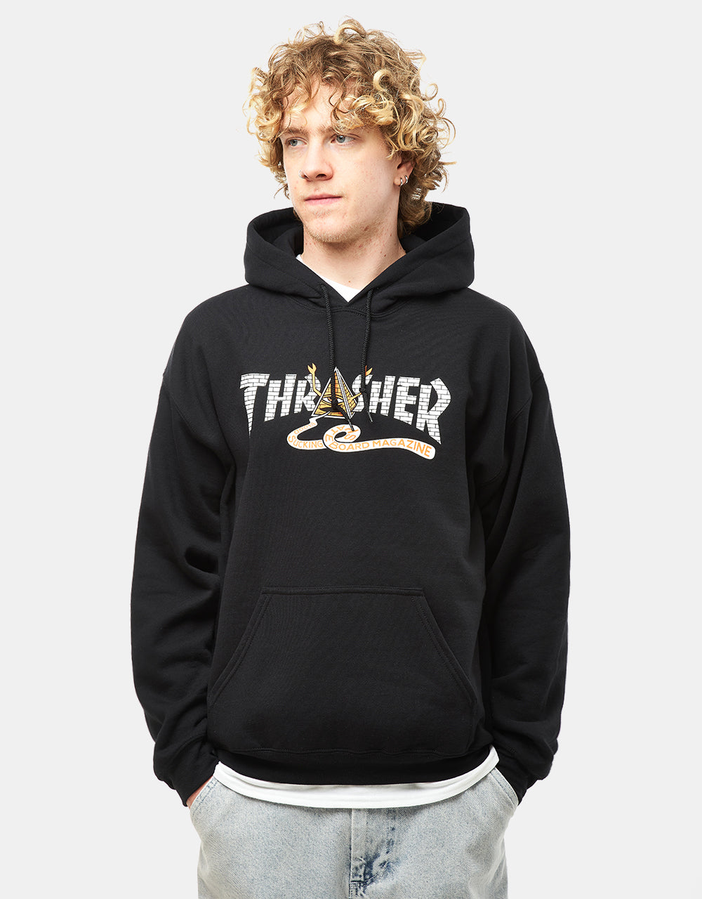 Thrasher x Toy Machine Pyramid Pullover Hoodie - Black