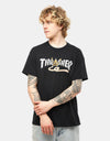 Thrasher x Toy Machine Pyramid T-Shirt - Black