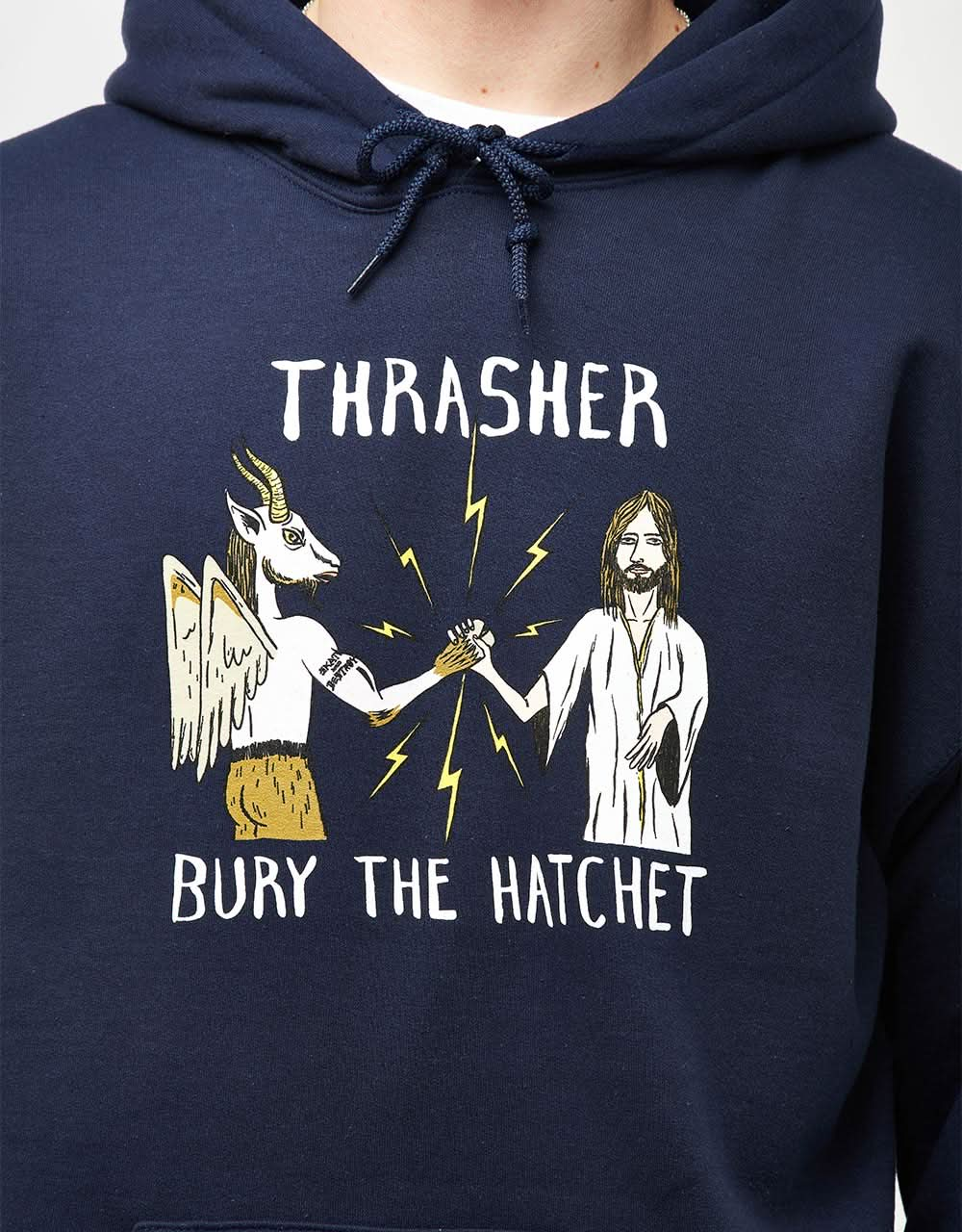 Thrasher x Toy Machine B.T.H Pullover Hoodie - Navy