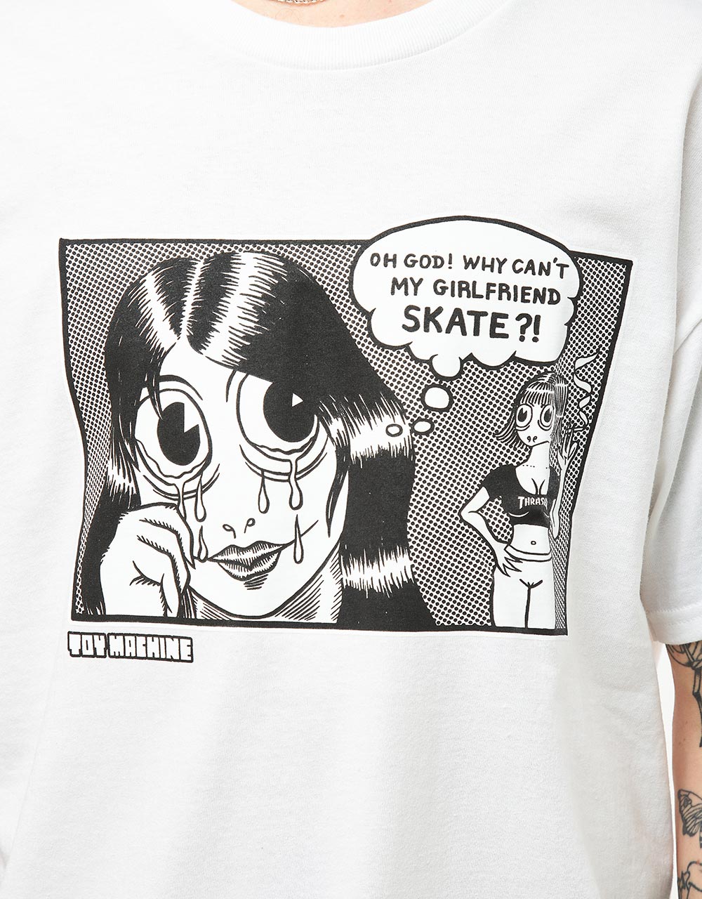 Thrasher x Toy Machine Girlfriend T-Shirt - White