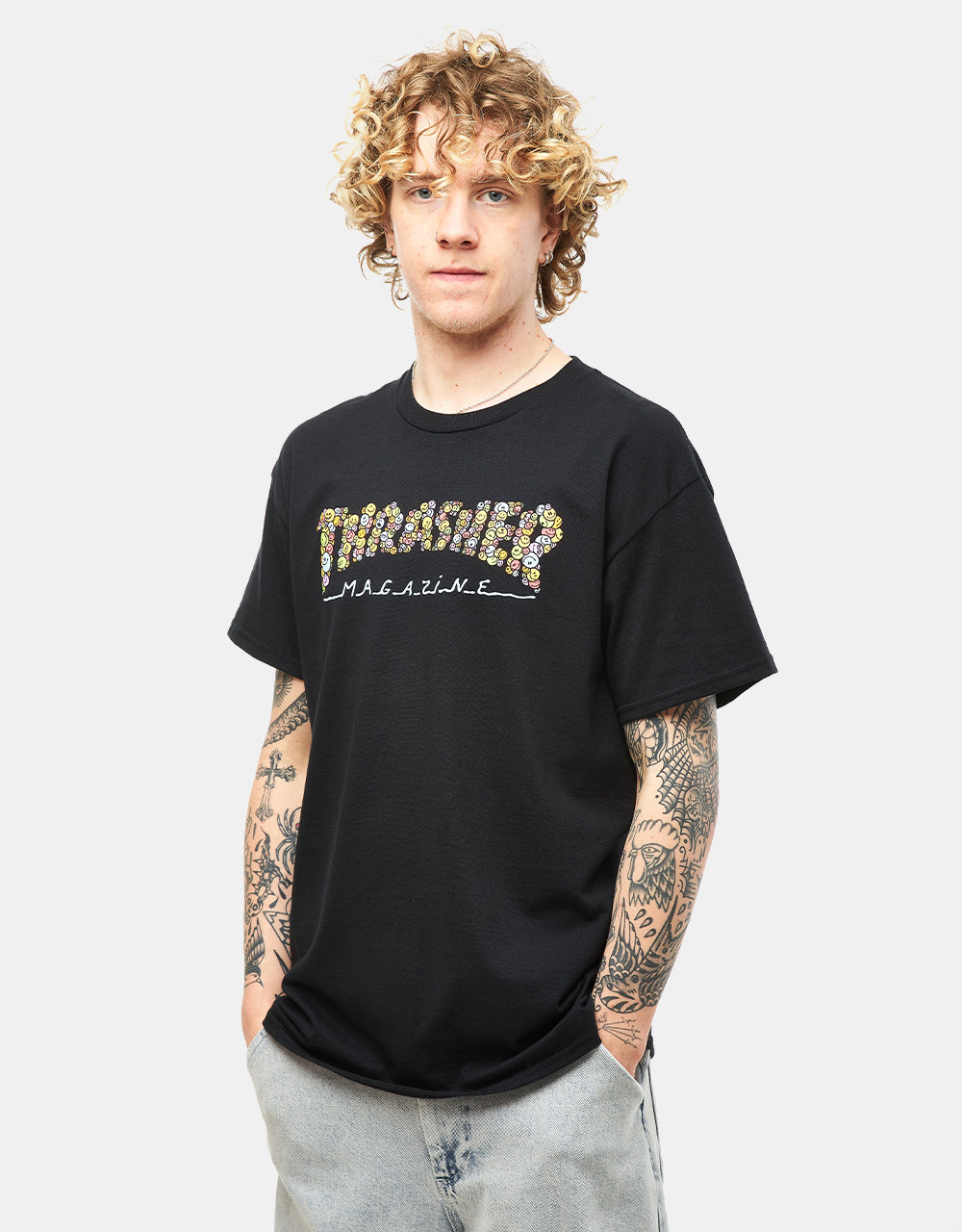 Thrasher Smile T-Shirt - Black