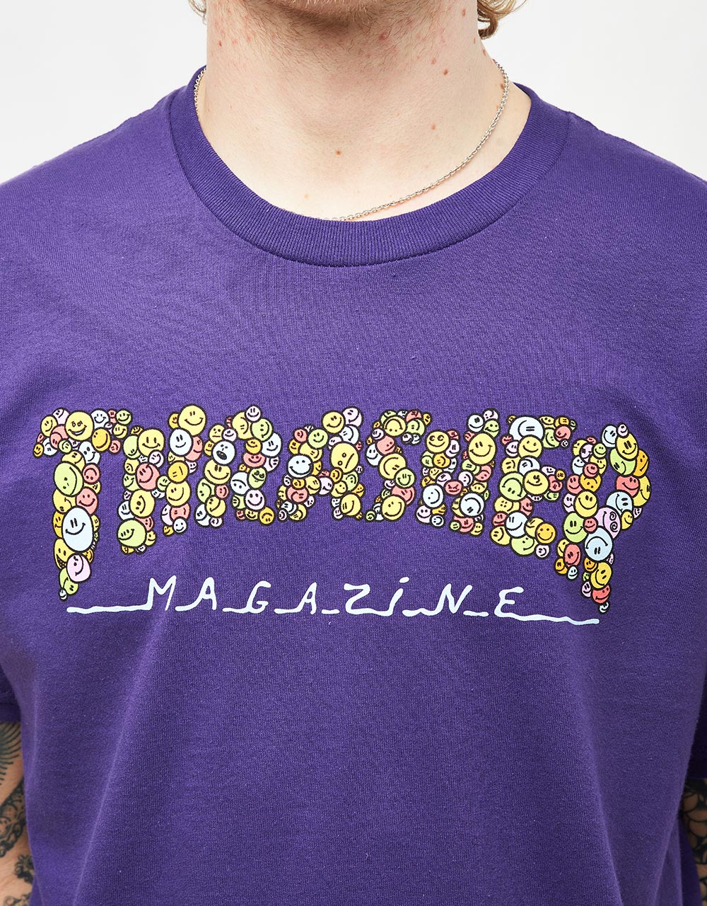 Thrasher Smile T-Shirt - Purple