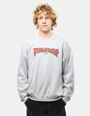 Thrasher Chains Crew Sweatshirt - Sport Grey