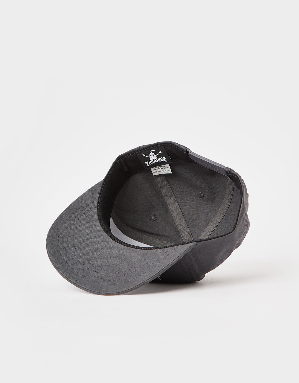 Thrasher x Toy Machine Scratch Snapback Cap - Charcoal