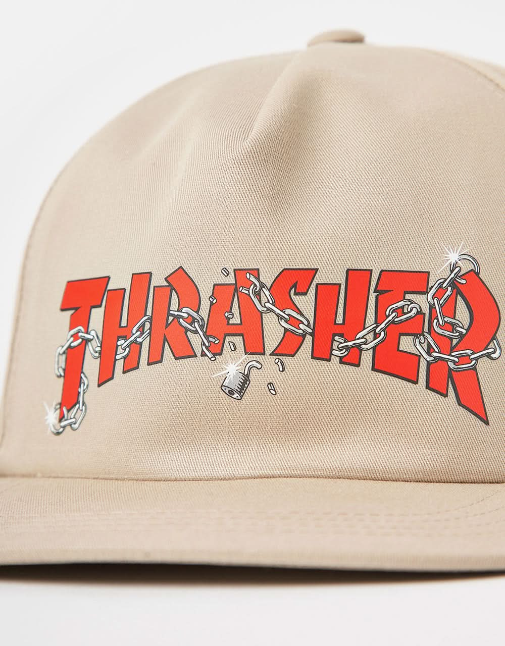 Thrasher Chains Snapback Cap - Khaki