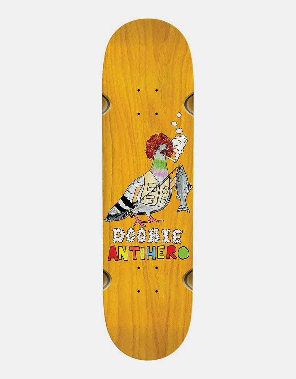 Anti Hero Doobie Pigeon Vision WW Skateboard Deck - 8.75"