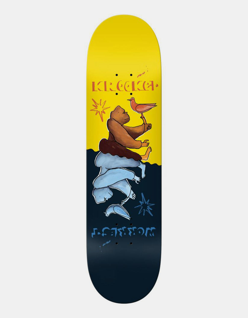 Krooked Worrest Gorilla TT Slick Skateboard Deck - 8.3"