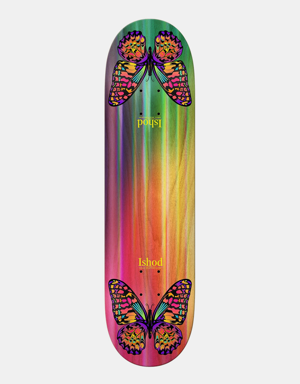 Real Ishod Rainbow Monarch Easy Rider 'TWIN TAIL' Skateboard Deck - 8.3"