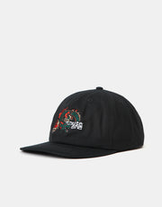 Route One Dragon 6 Panel Unstructured Cap - Black