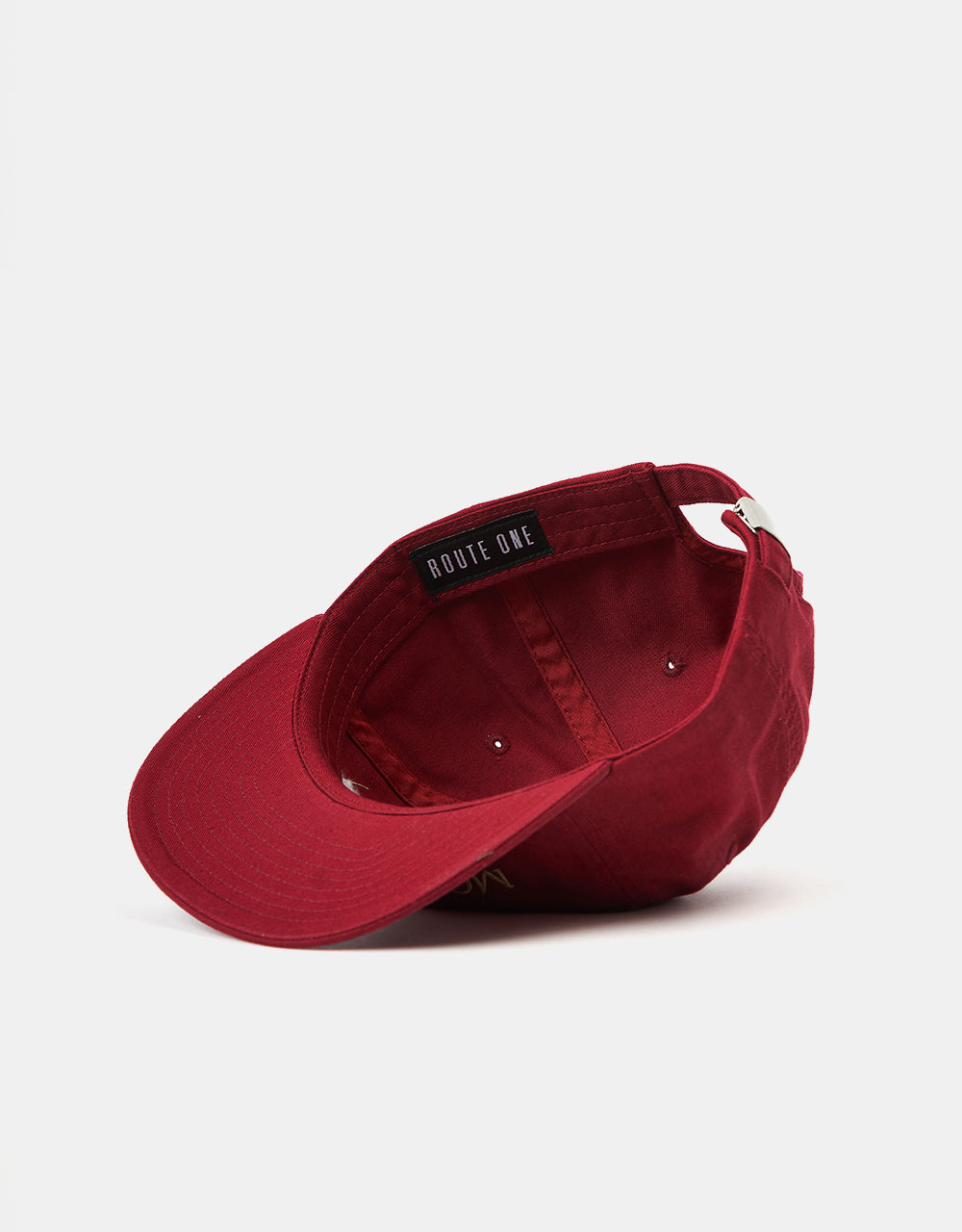 Route One MCMLXXXIX 6 Panel Unstructured Cap - Burgundy