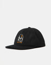 Route One Frontier Unstructured Melton Wool Cap - Black