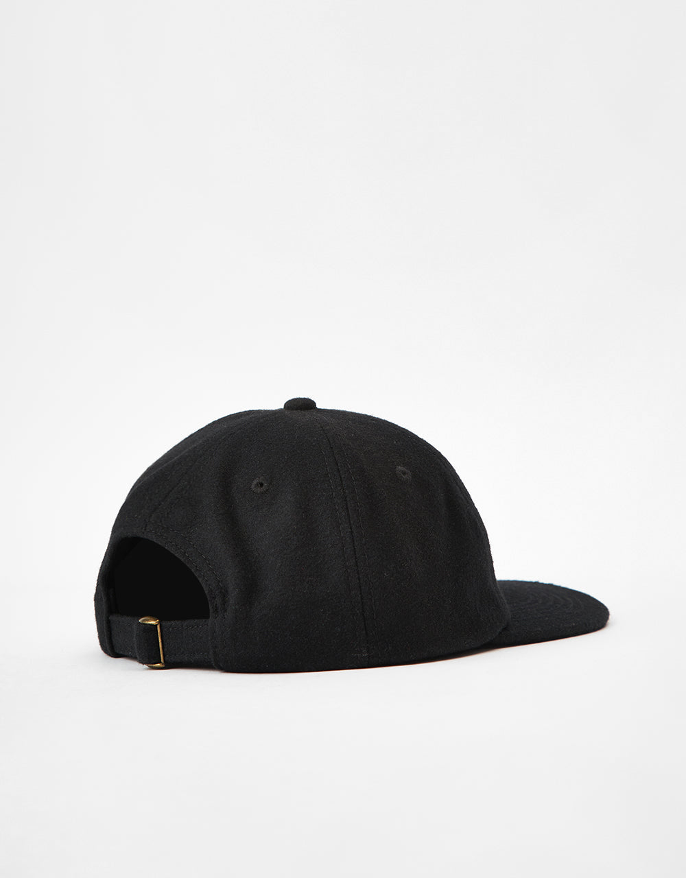 Route One Frontier Unstructured Melton Wool Cap - Black