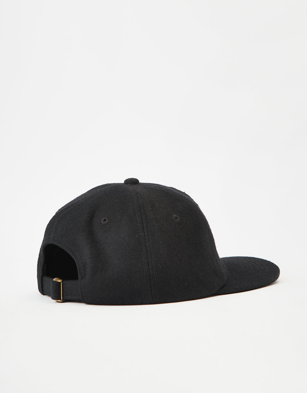 Route One Rocky Trail Unstructured Melton Wool Cap - Black