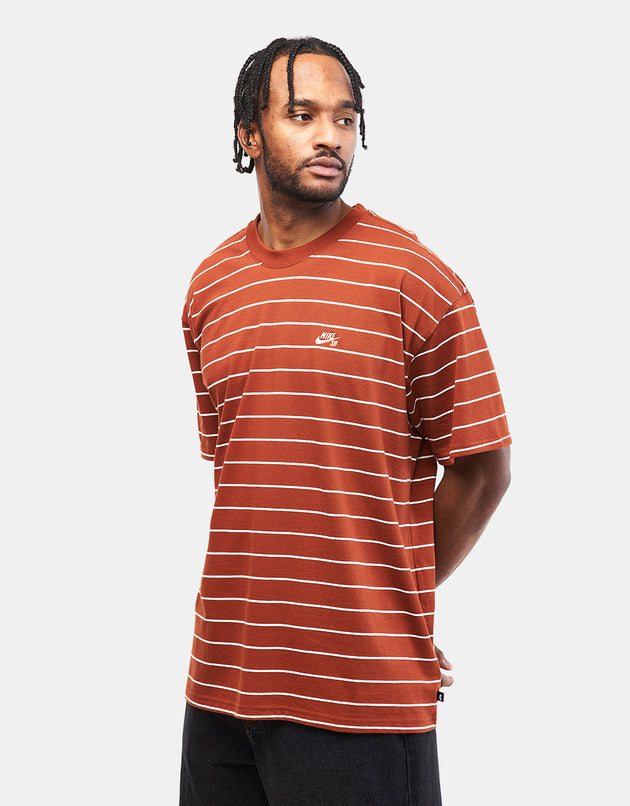 Nike SB Striped T-Shirt - Cinnamon