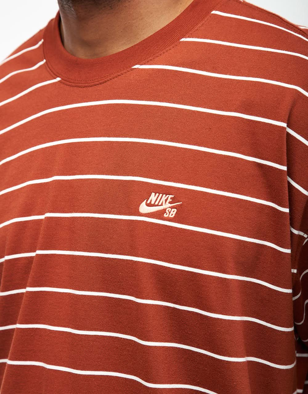 Nike SB Striped T-Shirt - Cinnamon