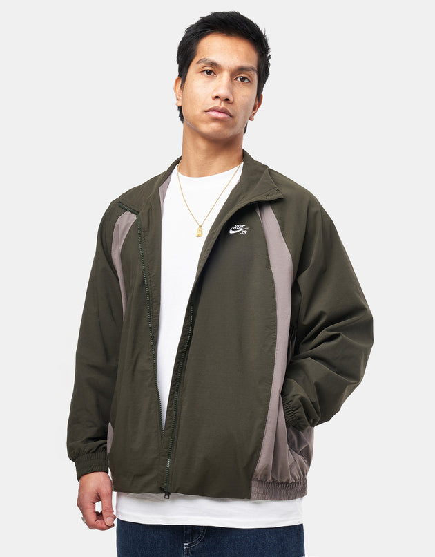 Nike SB Full Zip Jacket - Sequoia/Cave Stone/White