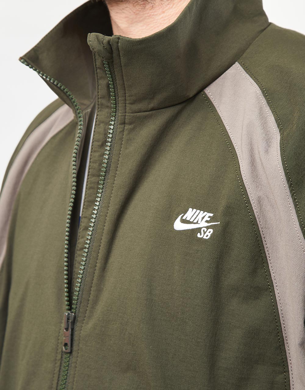 Nike SB Full Zip Jacket - Sequoia/Cave Stone/White