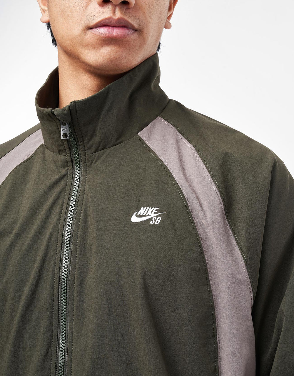 Nike SB Full Zip Jacket - Sequoia/Cave Stone/White