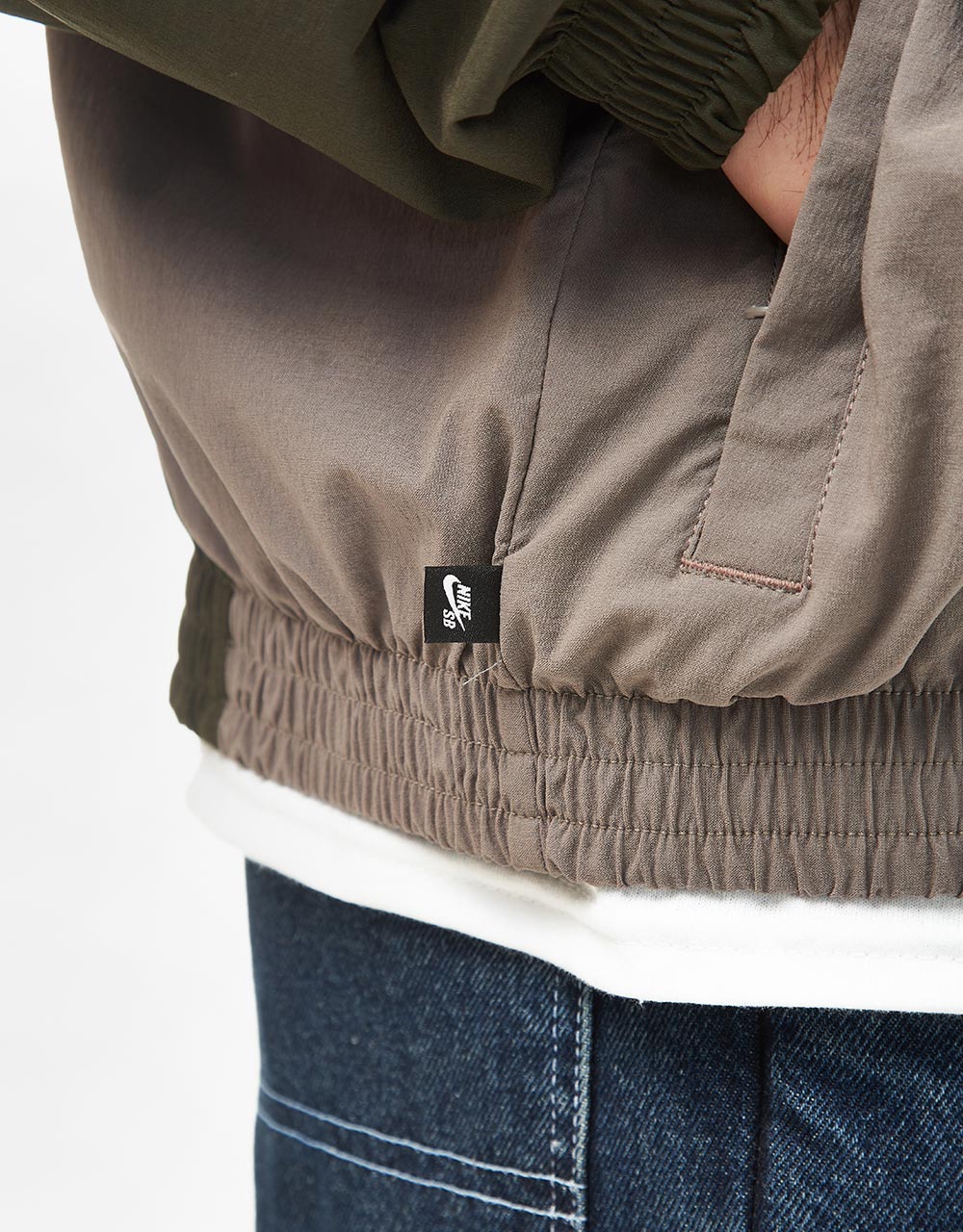 Nike SB Full Zip Jacket - Sequoia/Cave Stone/White