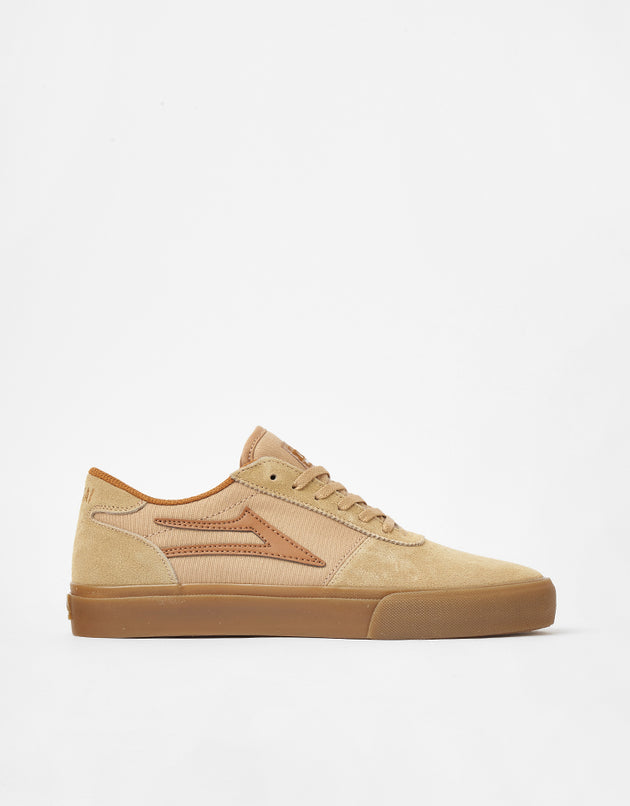 Lakai Manchester Skate Shoes - Tan/Gum Suede