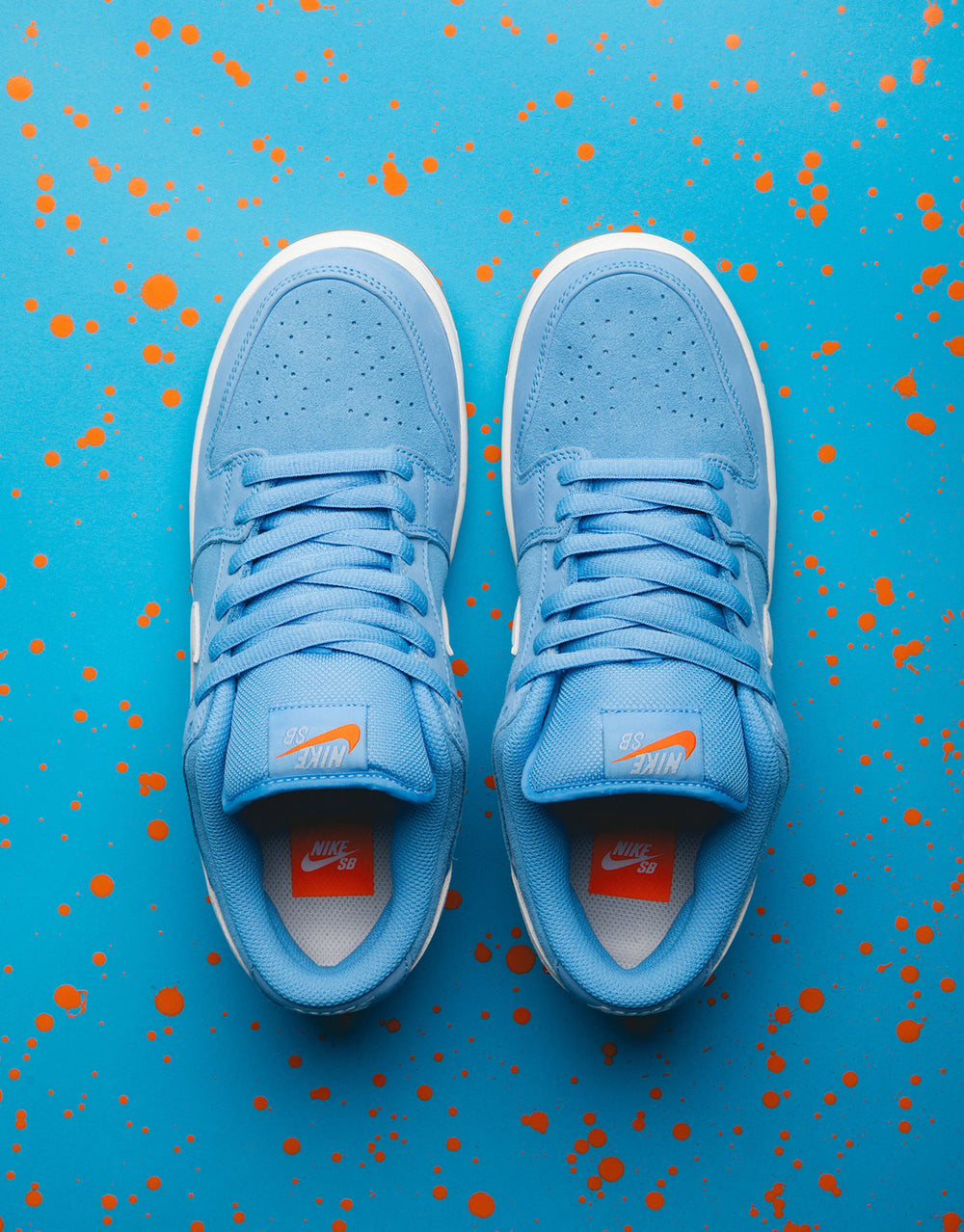 Nike SB 'Orange Label' Dunk Low Pro Skate Shoes - University Blue/Sail-University Blue