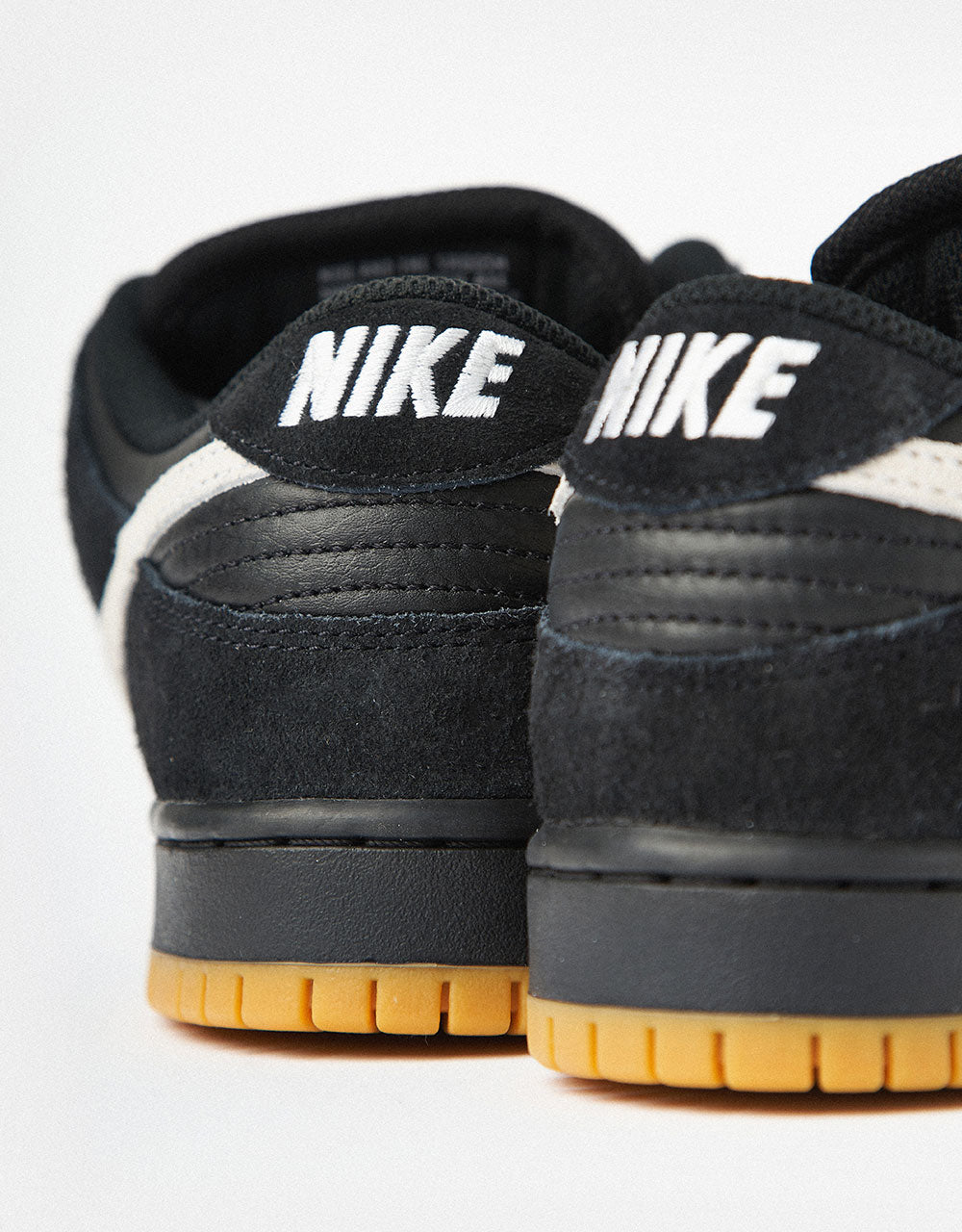 Nike SB Dunk Low Pro Skate Shoes - Black/White-Black-Gum Light Brown