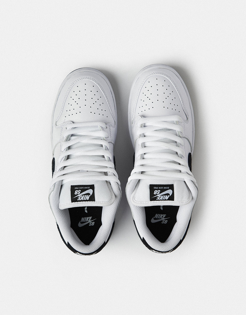 Nike SB Dunk Low Pro Skate Shoes - White/Black-White-Black