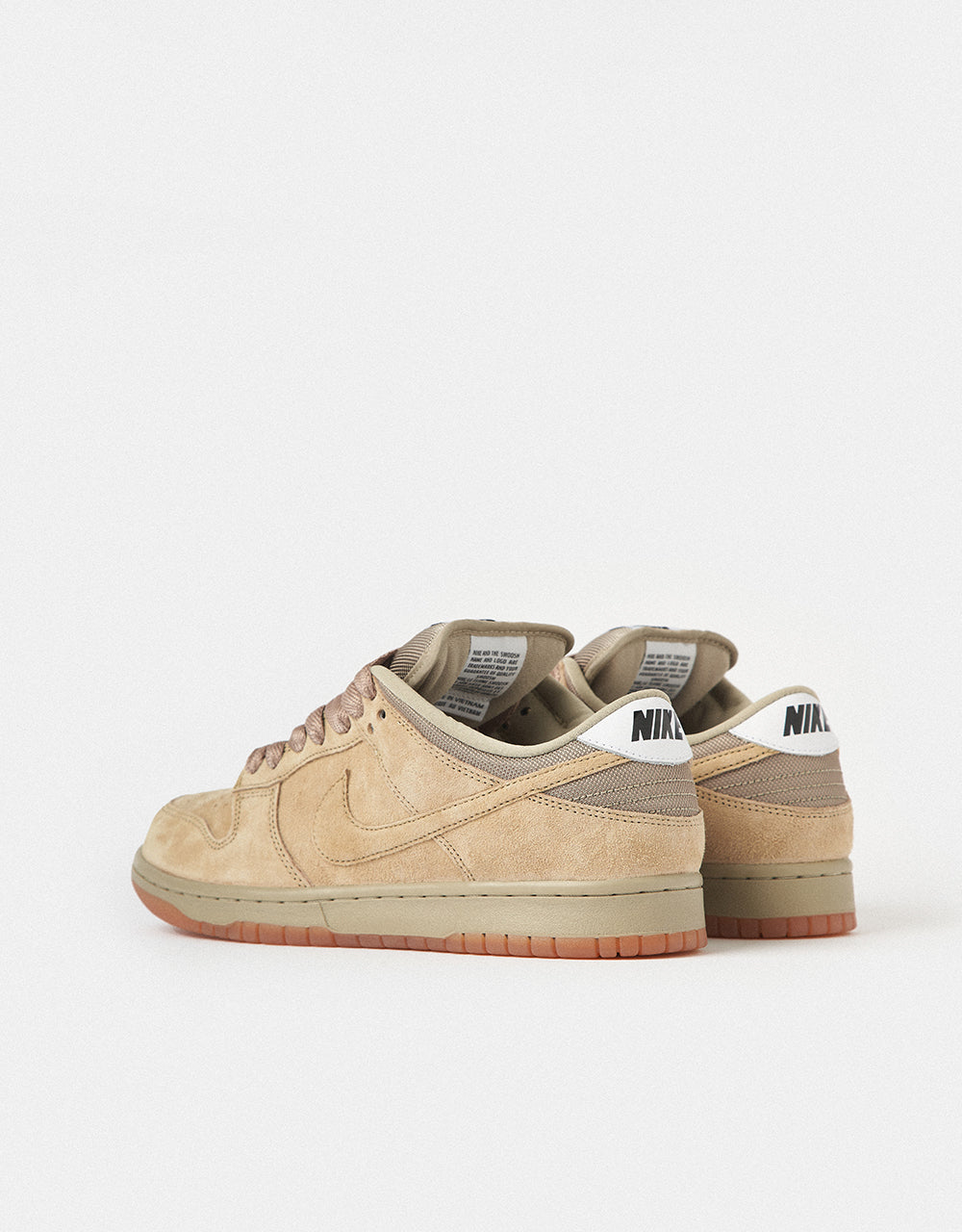 Nike SB Dunk Low Pro B Skate Shoes - Parachute Beige/Parachute Beige