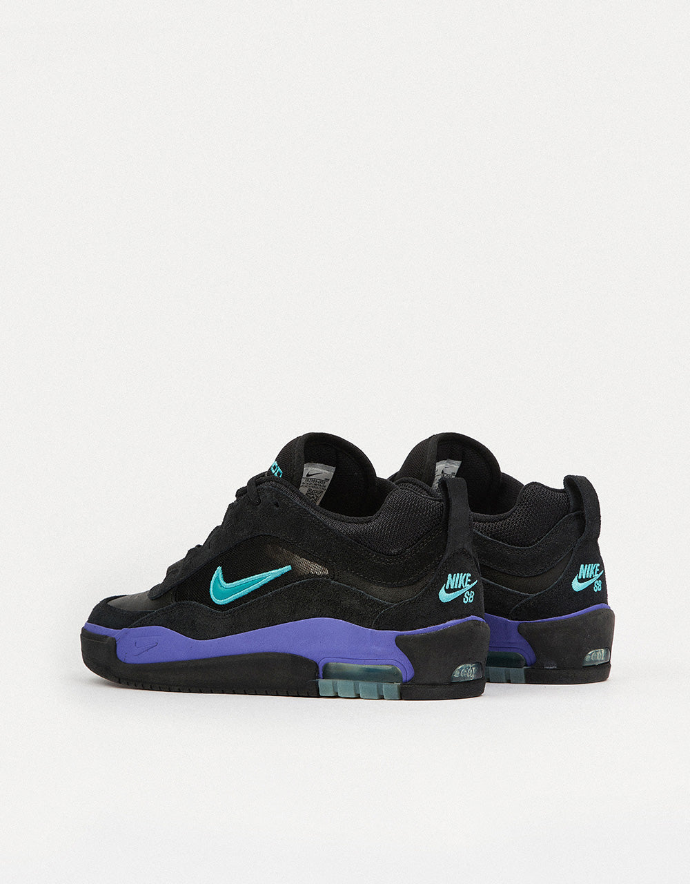 Nike SB Air Max Ishod Skate Shoes - Black/Dusty Cactus-Black-Persian Violet