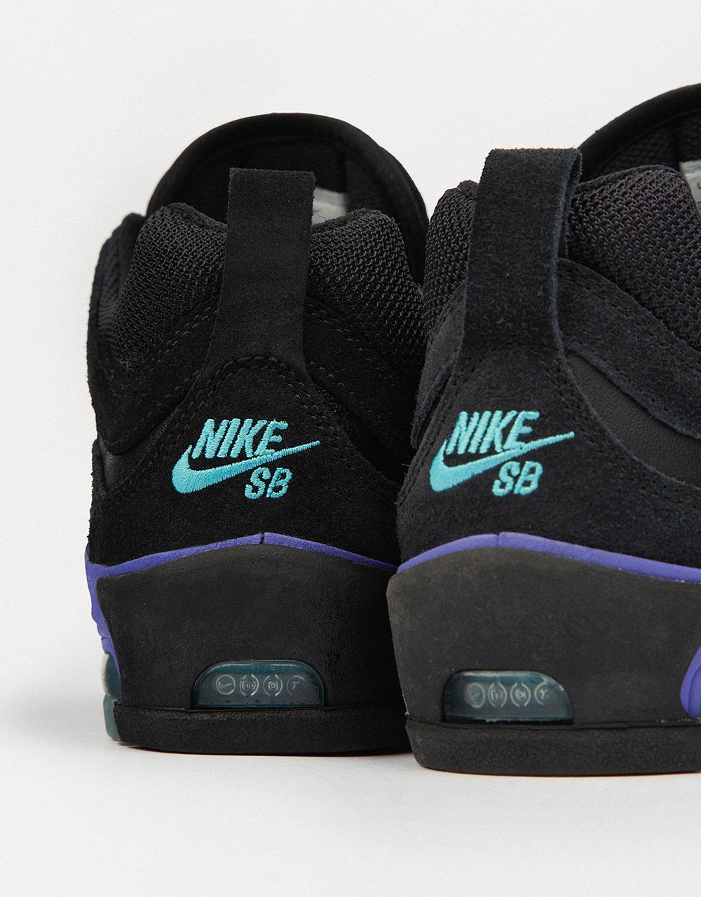 Nike SB Air Max Ishod Skate Shoes - Black/Dusty Cactus-Black-Persian Violet