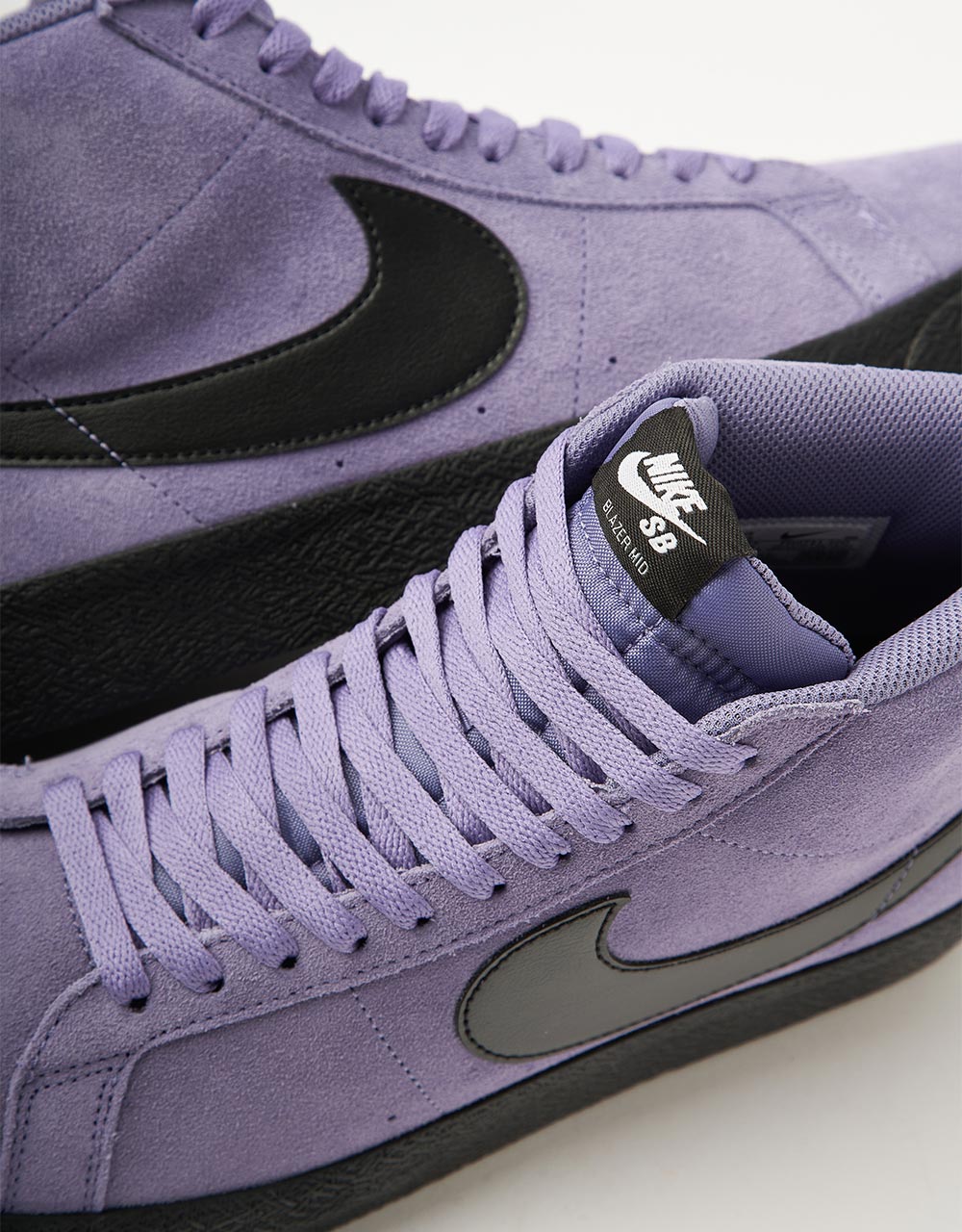 Nike SB Zoom Blazer Mid Skate Shoes - Dusty Amethyst/Black-Dusty Amethyst