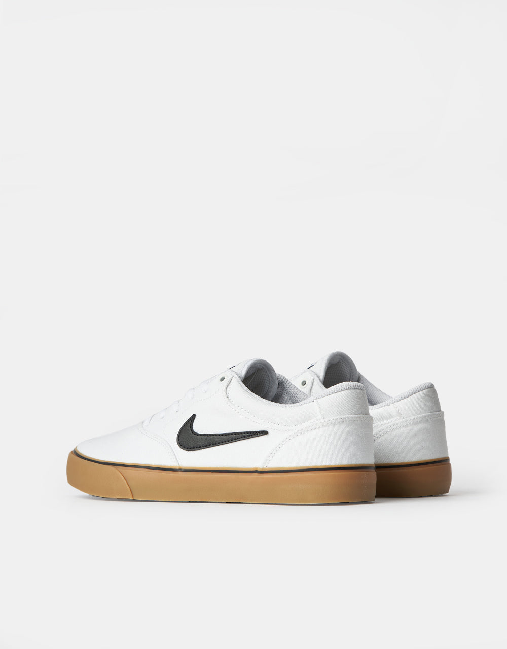 Nike SB Chron 2 Canvas Skate Shoes - White/Black-White-Gum Light Brown