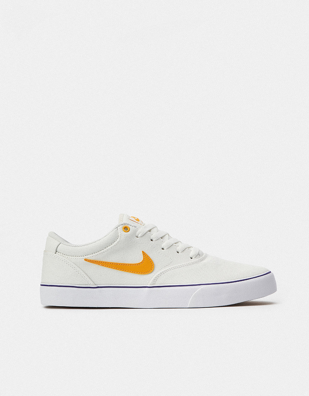 Nike SB Chron 2 Canvas Skate Shoes - Summit White/University Gold