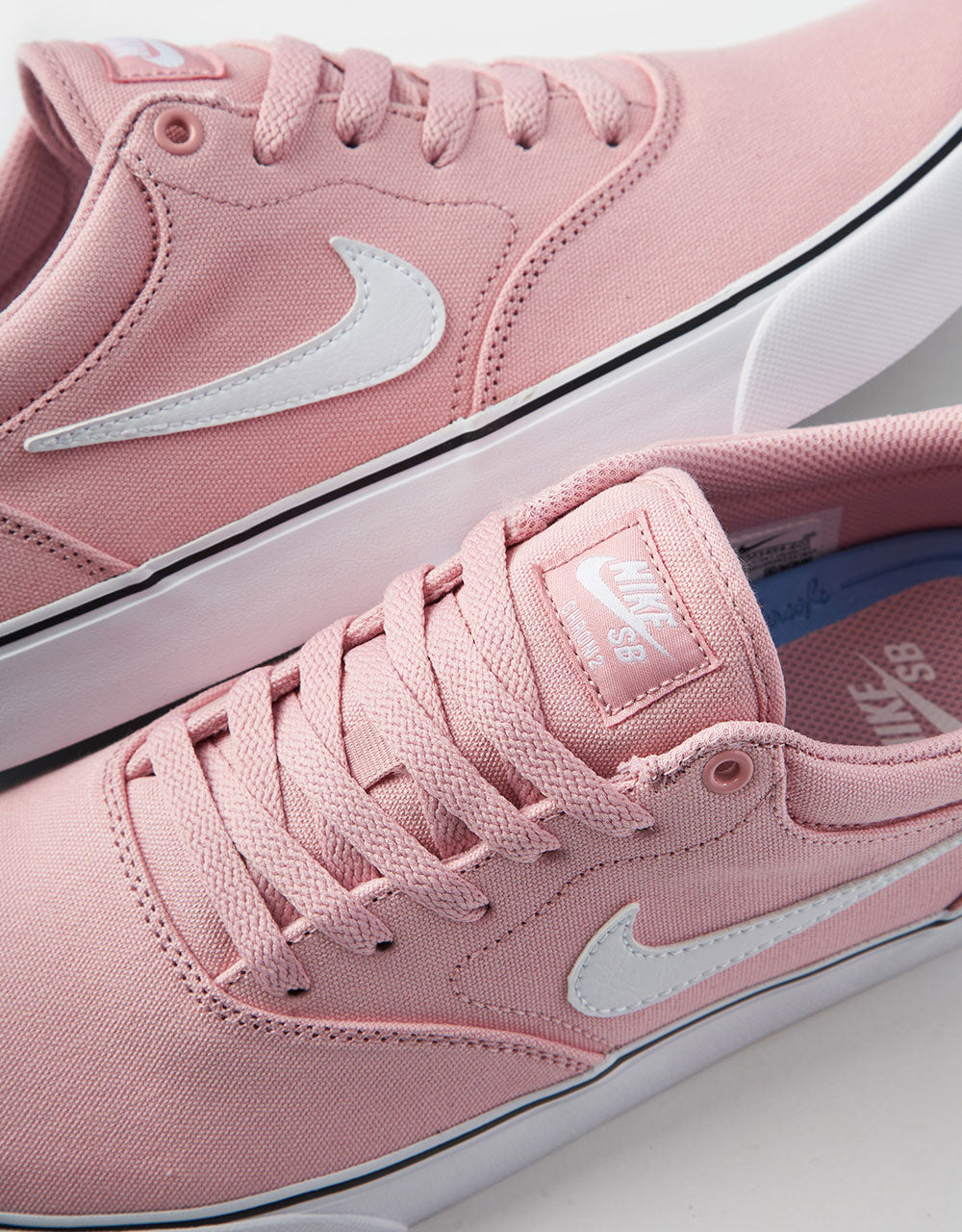 Nike SB Chron 2 Canvas Skate Shoes - Pink Glaze/White-Pink Glaze-Black