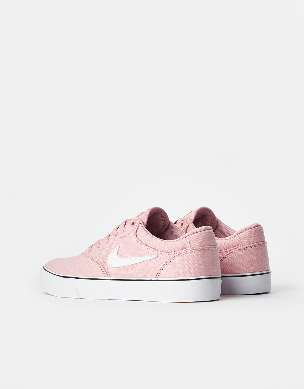 Nike SB Chron 2 Canvas Skate Shoes - Pink Glaze/White-Pink Glaze-Black