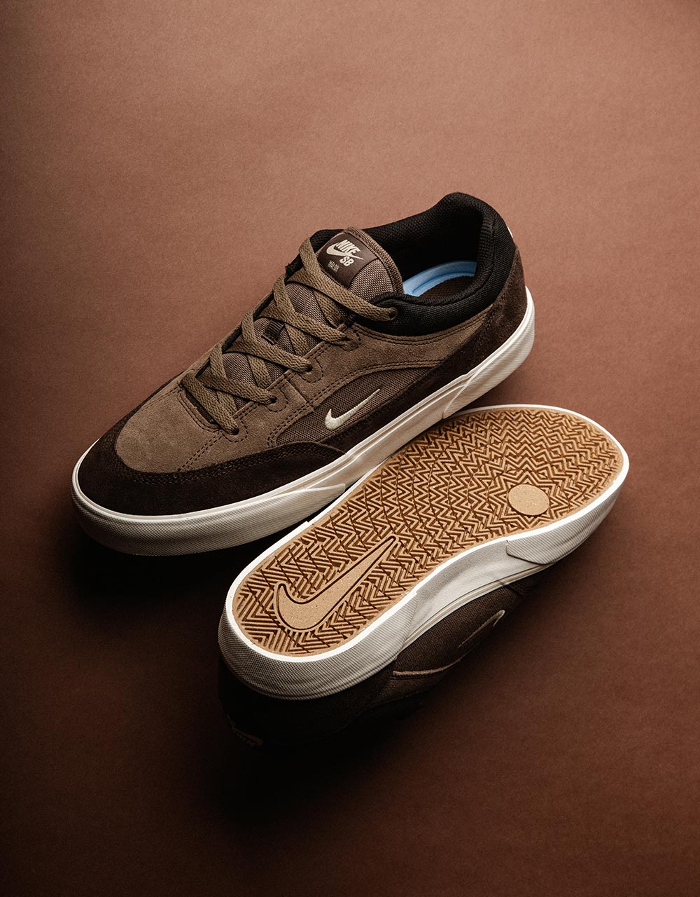 Nike SB Malor Skate Shoes - Ironstone/Lt Khaki-Baroque Brown-Black